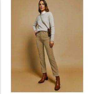 Reformation Cynthia High Rise Button Fly Corduroy Pants 29 NWT